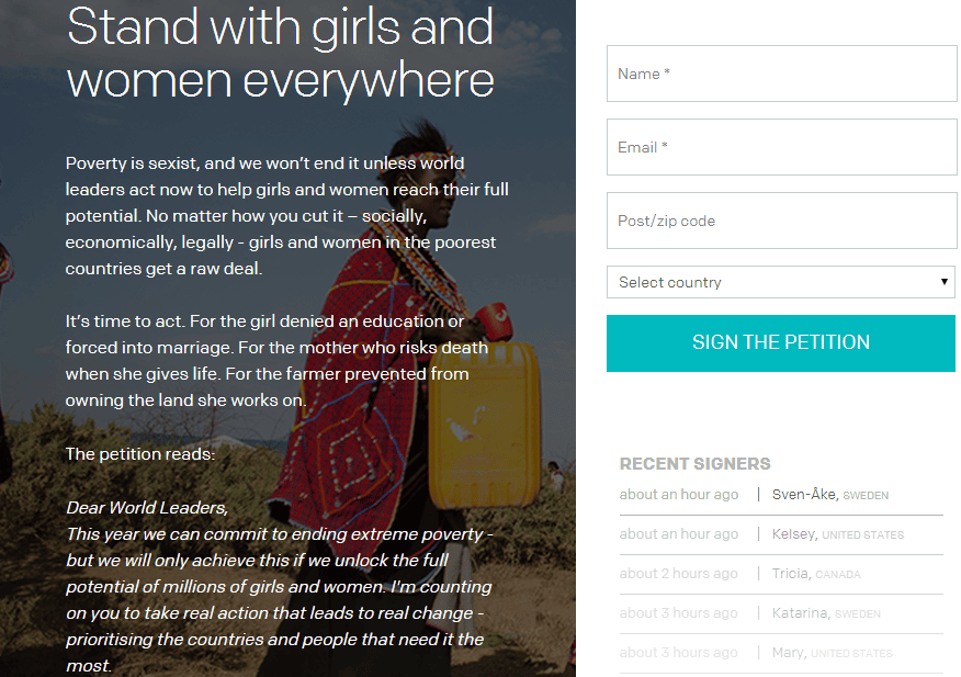 ONE nonprofit website