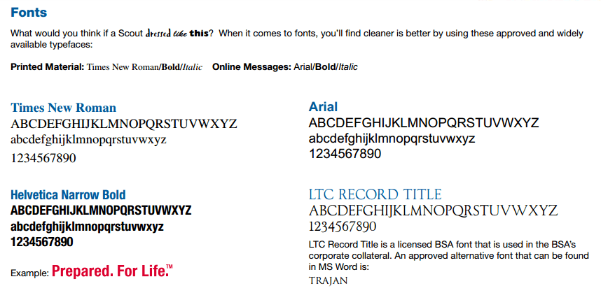 Boy Scouts- Typeface