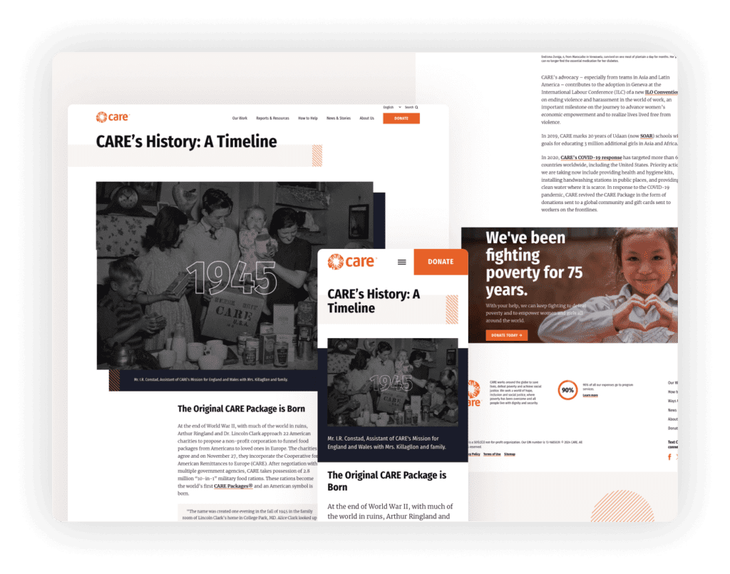 Nonprofit Website - CARE