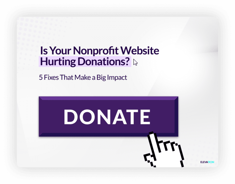 Title and website donate button